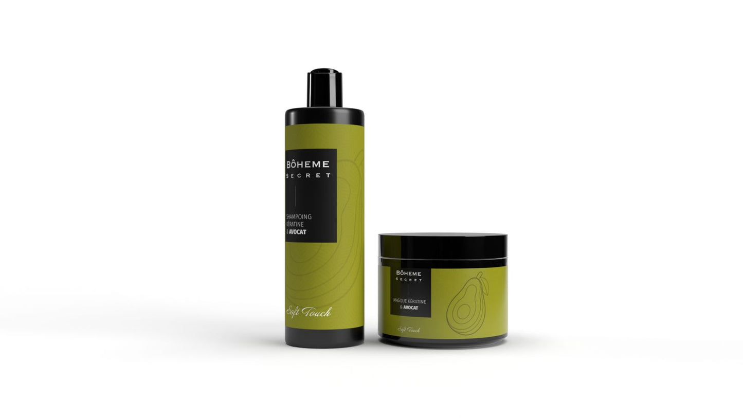 SHAMPOING ET MASQUE KERATINE & AVOCAT