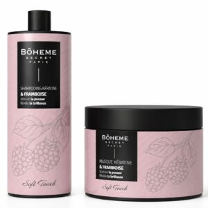 shampooing et masque kératine framboise
