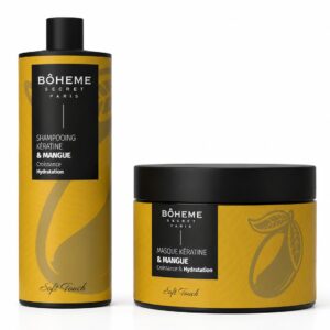 shampooing et masque kératine mangue