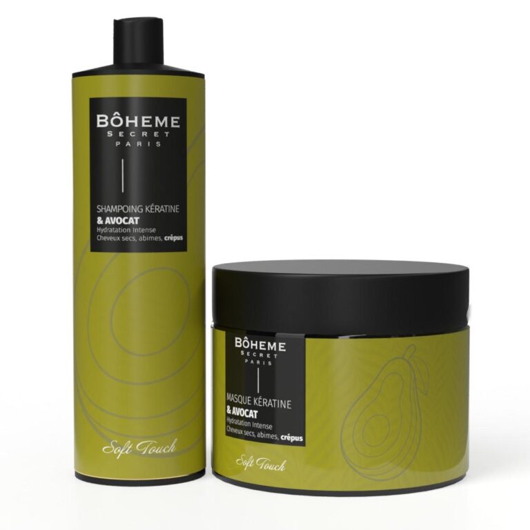 duo shampoing & masque kératine avocat